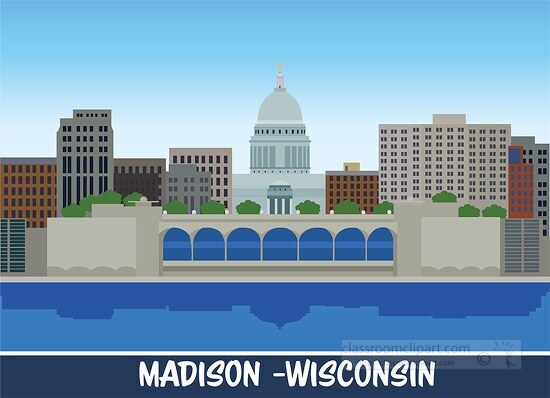 madison wisconsin clipart