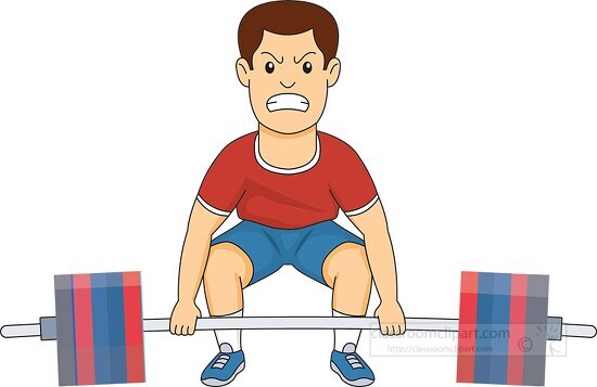 muscular strength exercises clipart