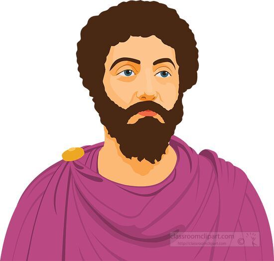 marcus aurelius ancient roman emperor clipart