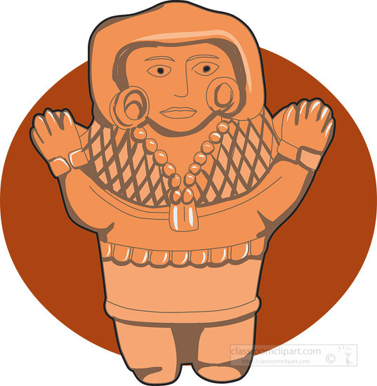 mayan ceramic figure