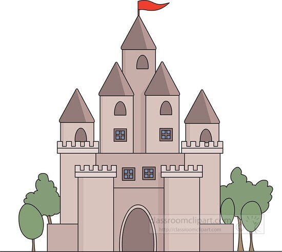 medieval castle clipart 14