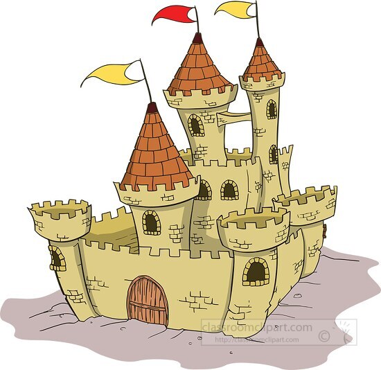 medieval castle wall clipart