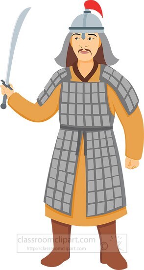 mongolian warrior clipart