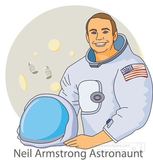 Neil Armstrong Astronaut Clipart