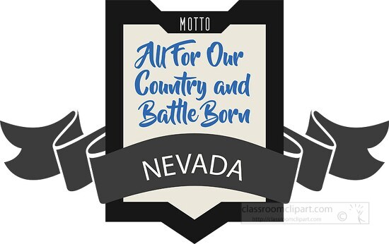 nevada state motto clipart image