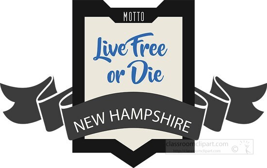 new hampshire state motto clipart image