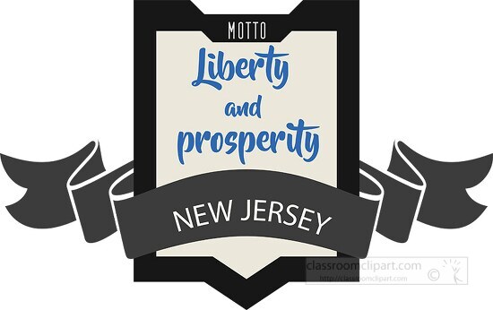new jersey state motto clipart image
