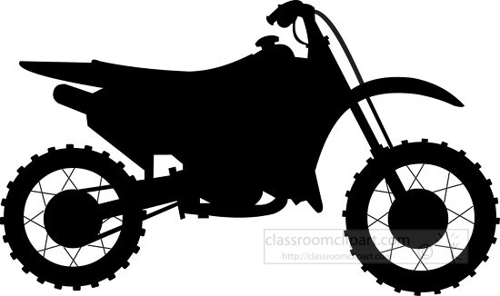 off road motorcycle silhouette clipart