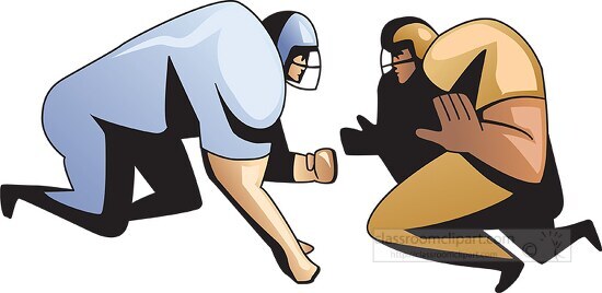 offensive defensive lines in football clipart