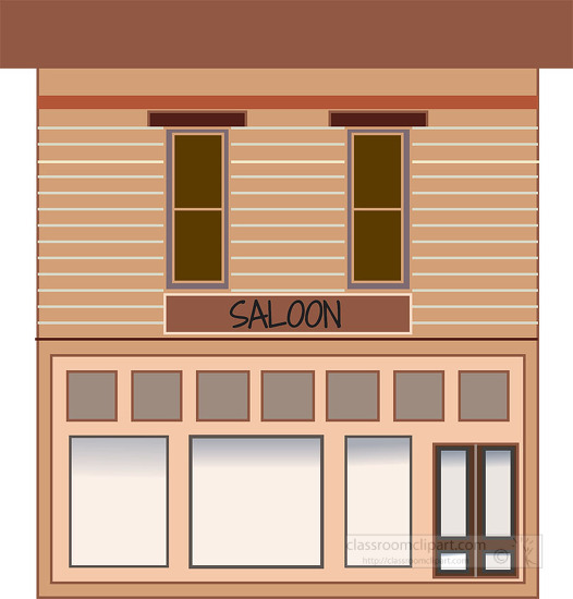 old western style saloon clipart 80154