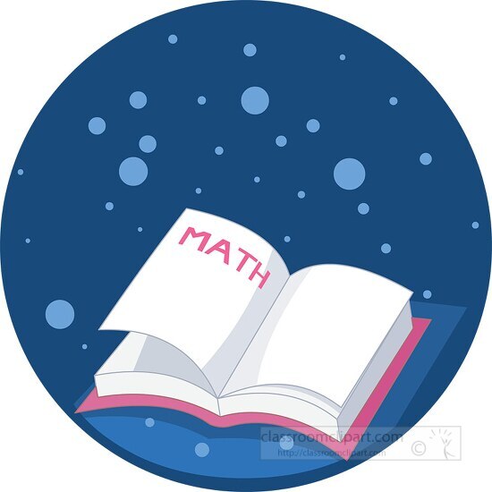 open math book icon clipart