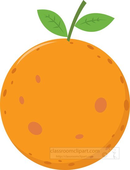 orange citrus fruit clipart