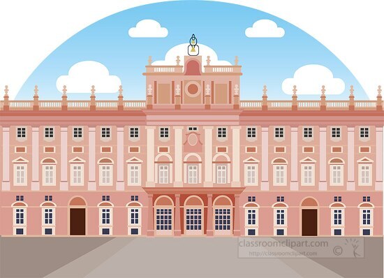 palacio real royal palace spain clipart