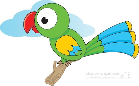 Parrot Cartoon Clipart