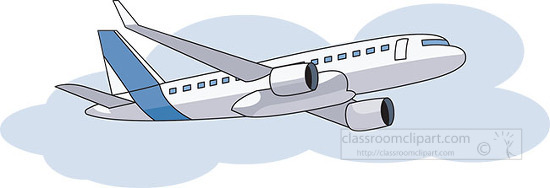 Aircraft Clipart-passenger jet airplanes 01