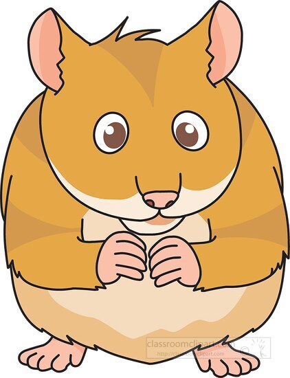 pet hamste cartoon clipart