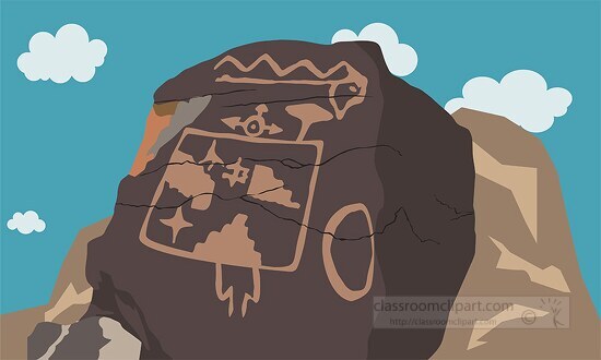 petroglyph national monument new mexico clipart image