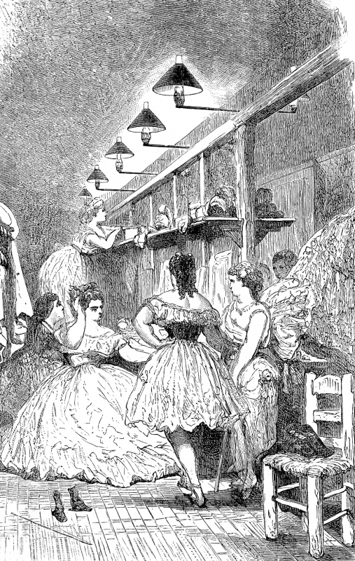 A Dressing Room Of The Opera House Historical Illustration