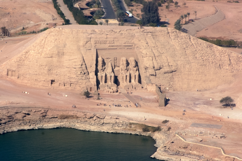 Aerial View Abu Simbel Aswan Egypt