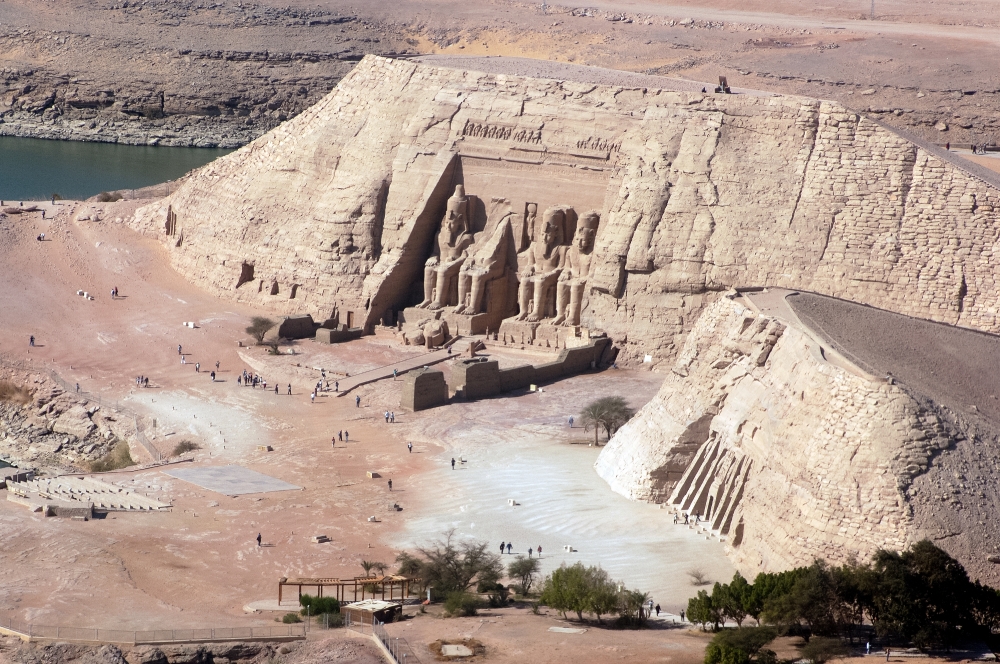 Aerial View Abu Simbel Aswan Egypt