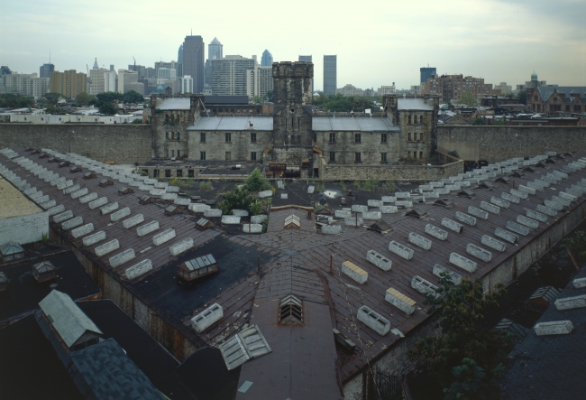 Aerial view Eastern State Penitentiary