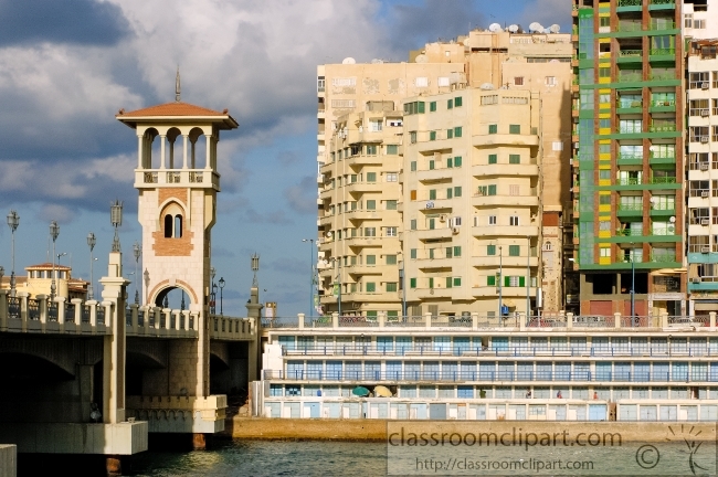 alexandria egypt with modern building 5304