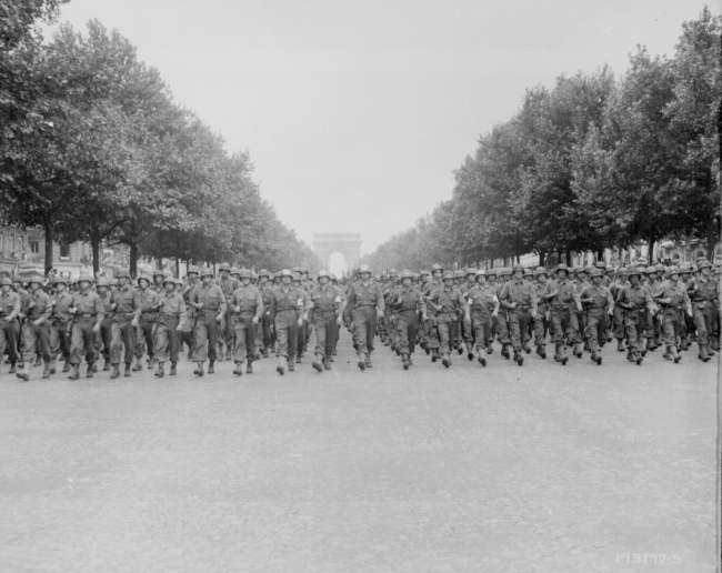 American troops of the 28th Infantry