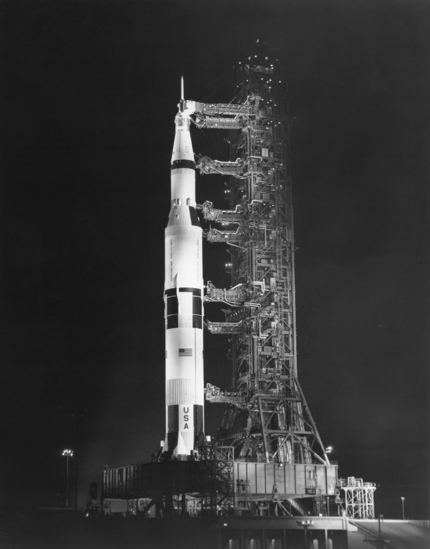 apollo 11 saturn v during countdown demonstration test