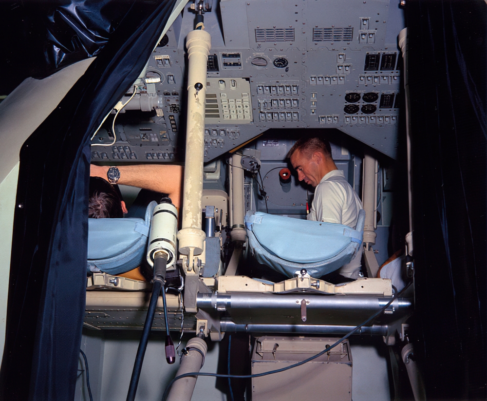Apollo 204 backup crewmembers Eisele and Cunningham