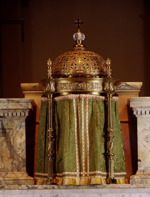 Architectural detail in the historic Baltimore Basilica Maryland