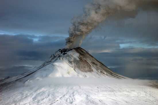 Augustine volcano viewed from the west alaska