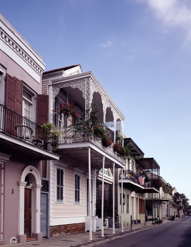 Bourbon Street in the French Quarter in New Orleans