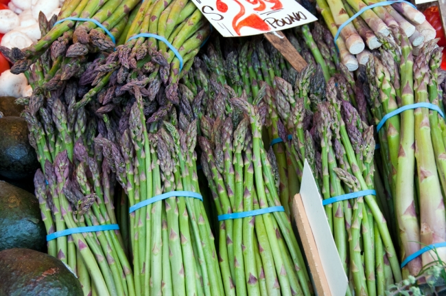 Bunches Of Aparagus At Market Seattle Washington Photo