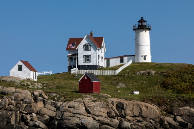 Cape Neddick lighthouse known locally as the Nubble Light built 