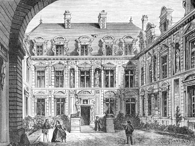 chateau france historical engraving 03