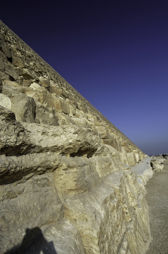 Closeup Great Pyramids Giza Egypt photo 1712