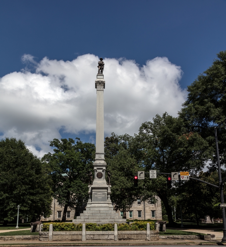 confederate monument on the state capitol grounds in raleigh nor