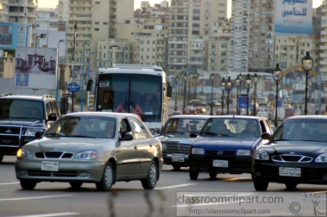 constant traffic of downtown alexandria egypt 5320