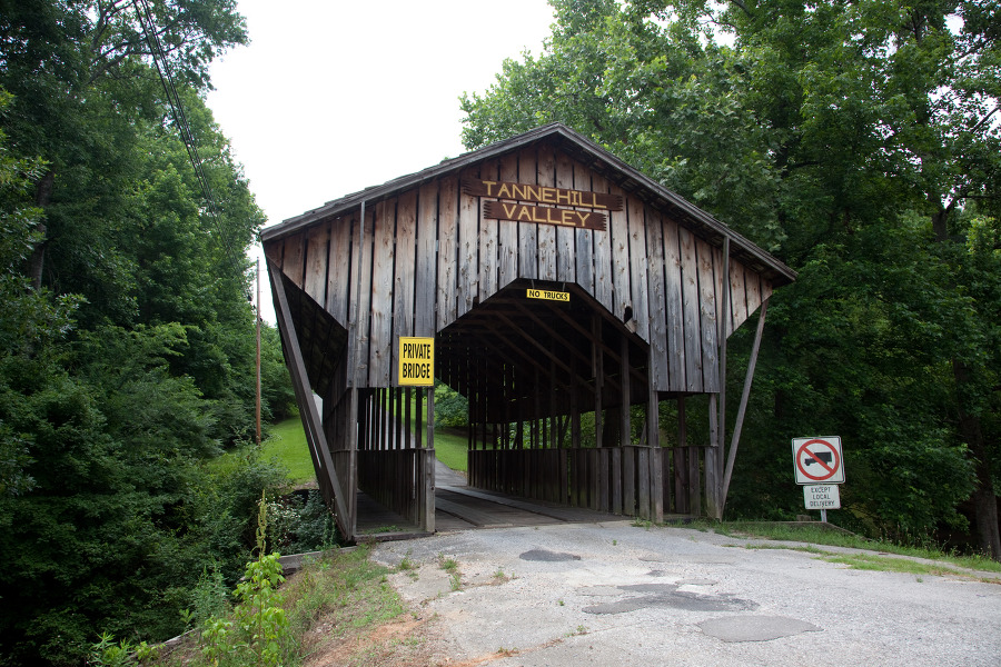 Covered bridge near Tannehill Ironworks McCalla Alabama