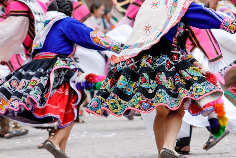 dancers wearing traditional clothing in festival cuzco peru 002