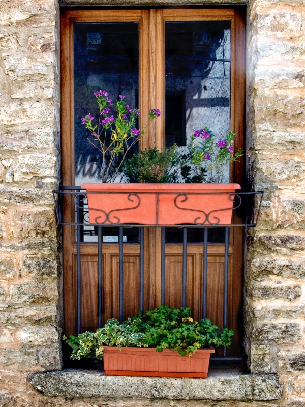 decorative window Erice Sicily