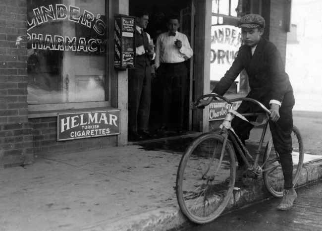 Delivery boy for drug store 1939