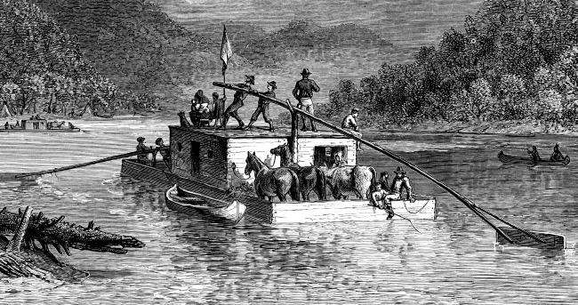 Emigrants descending the Ohio