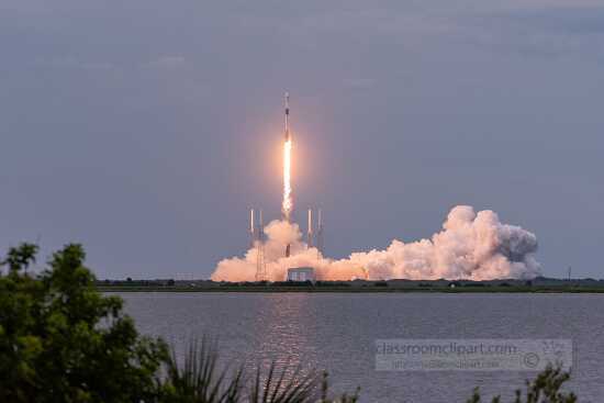 Falcon 9 rocket launches from Space Launch  at Cape Canaveral