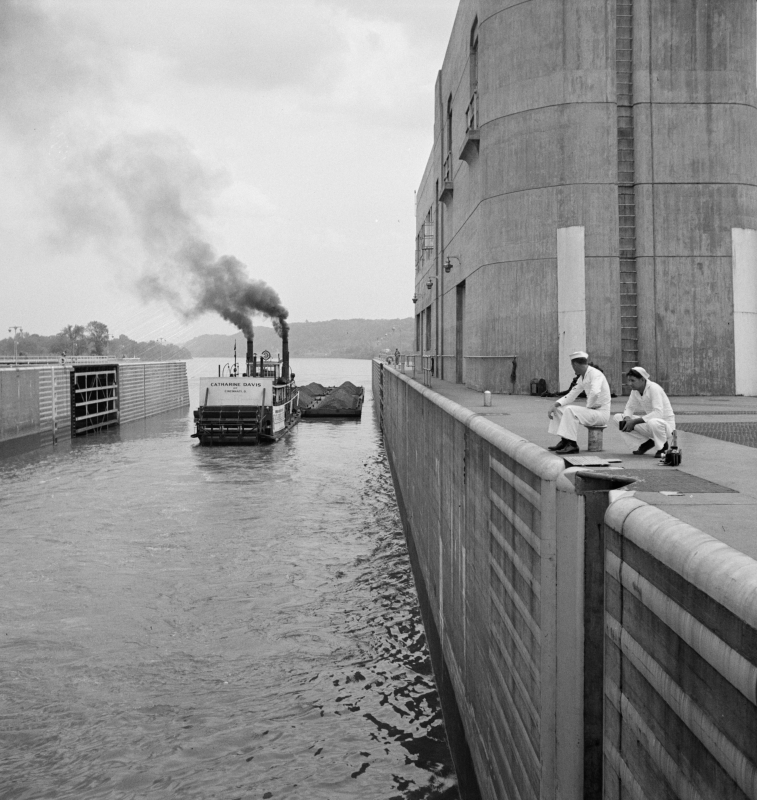 Gallipolis Ohio Katherine Davis going down the Ohio River throug