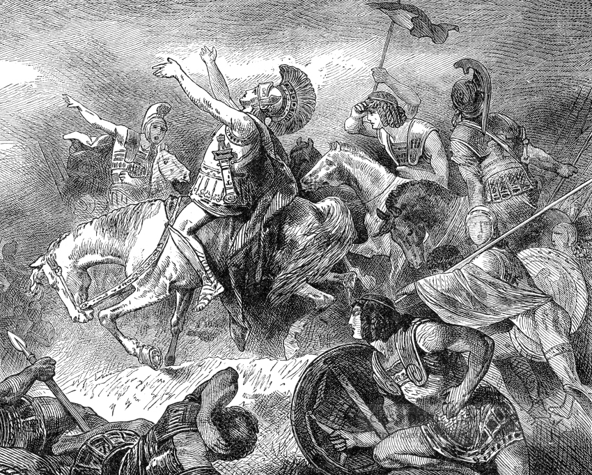 greek soldiers battle historical illustration 96b
