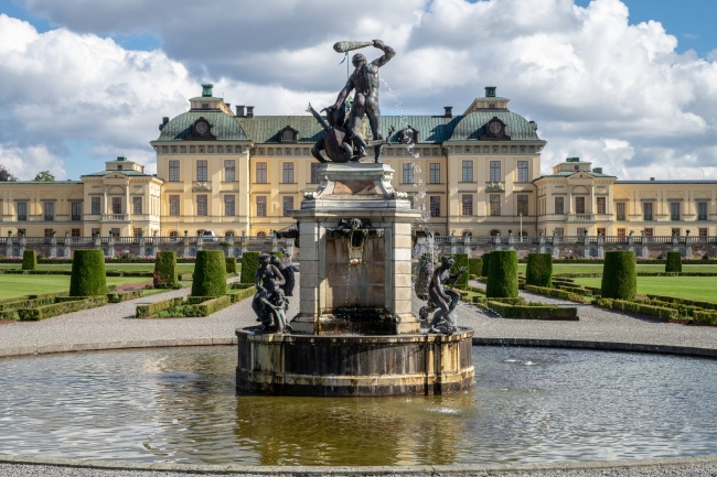 Hercules fountain at Drottningholm Palace