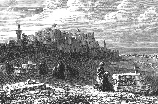 Historical city of Jaffa Palestine