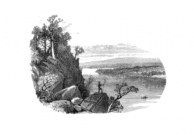 hudsons voyage historical illustration