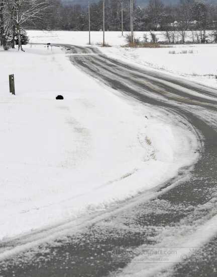 Icy Country Road